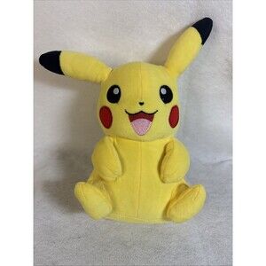 Pokemon Pikachu 9" Plush Stuffed Animal WCT Jazwares Yellow Authentic Sitting